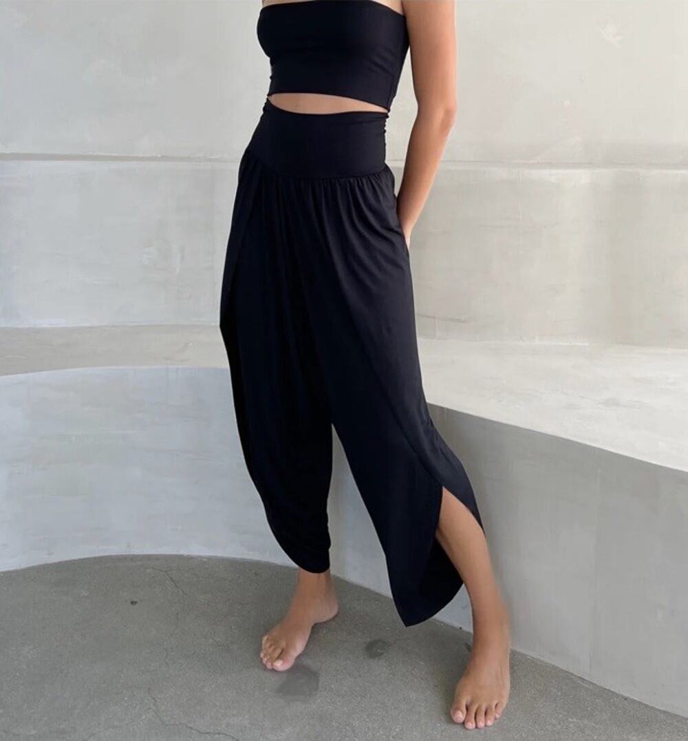 Jules Los Angeles Black Modal Blend Genie Pants Women’s Sz XS (0-2/4) Casual